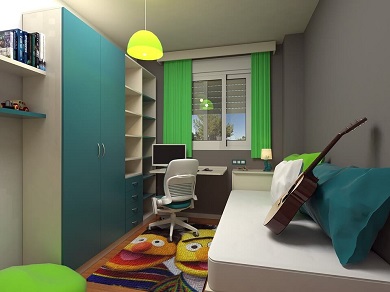 Интерьер бирюзовой комнаты – современные идеи оригинального дизайна